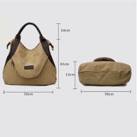 2022ผู้หญิงกระเป๋าขนาดใหญ่ความจุขนาดใหญ่ผู้หญิง Casual Tote กระเป๋าถือหญิงไหล่กระเป๋าผ้าใบ Crossbody Lady S Messenger กระเป๋าช้อปปิ้ง