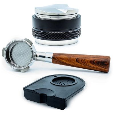 Coffee 54mm Bottomless Portafilter + 53mm Coffee Distributor & Tamper + Tamp Mat for the <br> Breville Barista Express