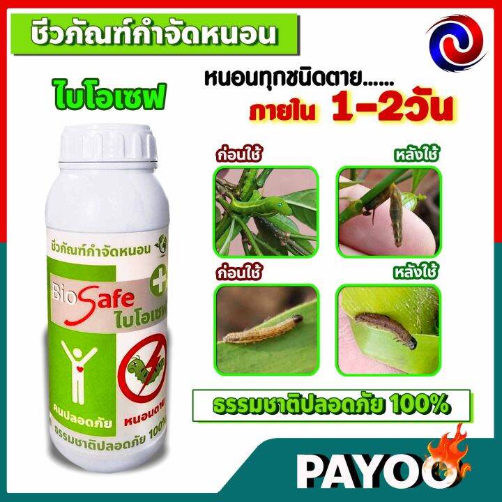 ไบโอเซฟ-bio-safe-กำจัดหนอนศัตรูพืชทุกชนิด-หนอนดื้อยา-หนอนหนังเหนียว-หนอนเจาะ-หนอนแก้ว-หนอนกอ-ขนาด-1-ลิตร