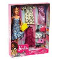 ตุ๊กตาบาร์บี้และอุปกรณ์เสริม GDJ40 Pop &amp; Party Fashions Set Standard With Dress High Hooks And Task Interchangeable Doll Toys