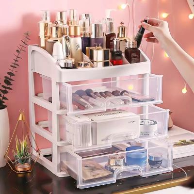 【jw】✘✎  Cosmetics Storage Makeup Jewelry Organizer&nbsp;Water Proof Display for Bedroom Countertop