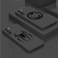 Marvel Spiderman Ironman Logo Case for Realme 7i 8i 9i 7 5 6s Narzo 8 9 Pro 5s 6 V25 9 5G SE 6Pro 9Pro Black Luxury Funda