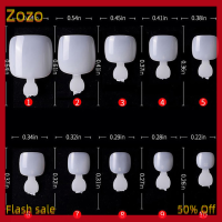 Zozo ✨Ready Stock✨ 500PCS ปลอมปลอมเล็บเท้าเทียมเคล็ดลับ French Foot Tips เล็บเล็บเล็บเล็บเล็บเล็บเล็บเล็บเล็บเล็บเล็บ