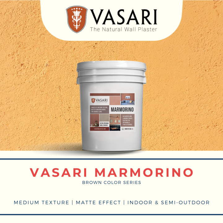 Vasari Marmorino Venetian Wall Plaster 26.5kg (Brown Color Series) | Lazada