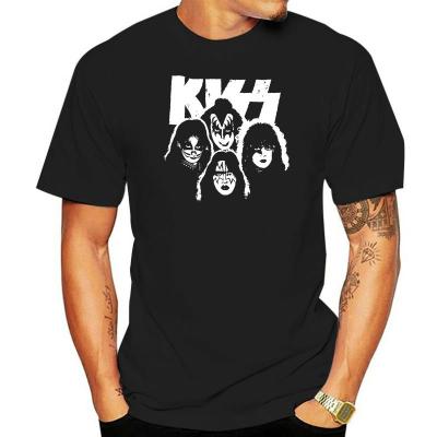 Mens Kiss Rocks Band T Shirt Men Women Uni Loose Fit TEE Shirt 100 Cotton T-shirt
