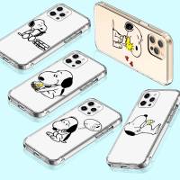 เคสโทรศัพท์ หรับ Samsung A34 M52 A04 M30S A23 M23 M53 M21 A54 M30 A40S A9 A14 A04S M33 Plus อ่อนนุ่ม โปร่งใส ปก T-33 Snoopy