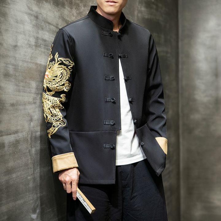 ชุดจีนโบราณผู้ชายกังฟูผู้ชายชุด-master-เสื้อแจ็คเก็ตเสื้อชาย2022-sp-ในฤดูใบไม้ร่วงผู้ชายโซลชุดจีน
