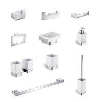 Aluminum Bathroom Accessories Sets Paper Holder Ceramic Holder Toilet Brush Lotion Tumbler Soap Dish Towel Ring Bar Robe Hooks