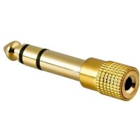 Jack Converter Adapter 3.5mm to 6.35mm แจ็คอะแดปเตอร์แปลง (Gold)