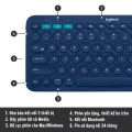 Bàn phím không dây Bluetooth Logitech K380 - Kết nối 3 thiết bị, giảm ồn, gọn nhẹ dễ mang đi, phù hợp Mac/ Laptop/ Điện thoại. 