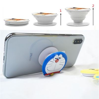 Cartoon airbag cket cute 3D escopic safety finger cket mobile phone cket