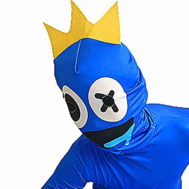 Kids Roblox Rainbow Friends Costume Blue Monster Cosplay Horror Game  Halloween Jumpsuit Party Outfit