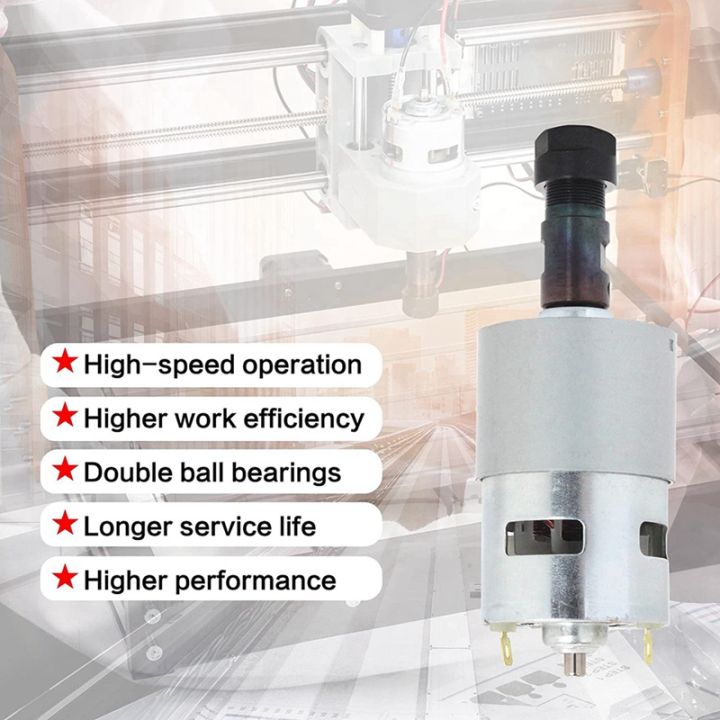 dc-motor-cnc-775-spindle-motor-100w-12-24vdc-20000rmp-er11-collet-for-diy-mini-cnc-3018-3018pro-3018pro-max-3018pro-n