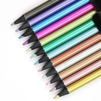 Metallic Pencil Colored Drawing Pencil 12/18 Colors Sketching Pencil Painting Colored Pencils Art Supplies Wooden Eco-friendly Drawing Drafting