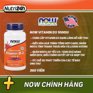 Now Vitamin D3 1000IU Giúp Phát Triển Chiều Cao Khỏe X ư ơ n g K h ớ p Và