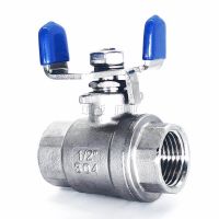 1/4" 3/8" 1/2" 3/4" 1" BSPT Full Port Shut Off Ball Valve 304 316 Stainless Steel Heavy Duty Water Gas Oil With Butterfly Handle