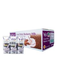 V-Fit วีฟิท น้ำนมข้าวไรซ์เบอร์รี่ 250ml/กล่อง แพ็คละ36กล่อง Riceberry Milk My FooD