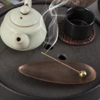 WARMSUN Yoga Fragrance Home Metal Healing Modern Censer Rack ผู้ถือธูป Incesence Stick Holder Ash Catcher