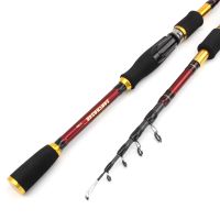 1.8m 2.1m 2.4m 2.7m Telescopic Fishing Rod Weight Spinning Casting Carbon Pikes fish