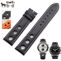 Suitable For ☬Watch Strap Cowhide Universal Chopin Casio Tissot Belt t91 20 22 24mm Male