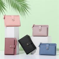 【CW】☁  Fashion Wallet Leather Coin Purse Small Short Credit Card Holder Thin Money