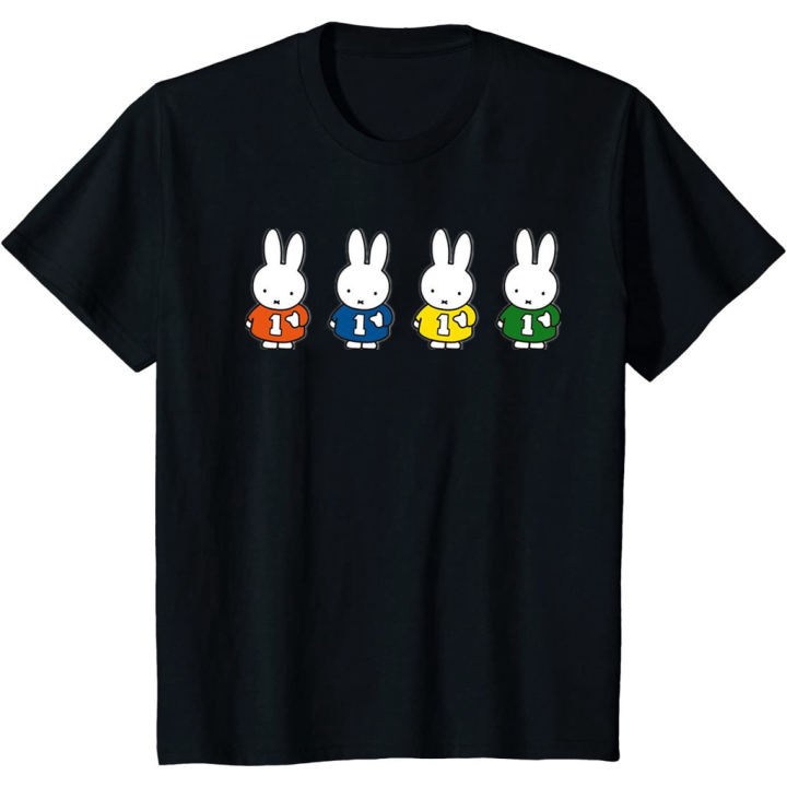 Cartoon miffy(rabbit) T-shirts Men's 100% Cotton Round Neck Short-Sleeved T- Shirt Cartoon miffy(rabbit) T-shirts Men's 100% Cotton Round Neck Short-Sleeved T- Shirt