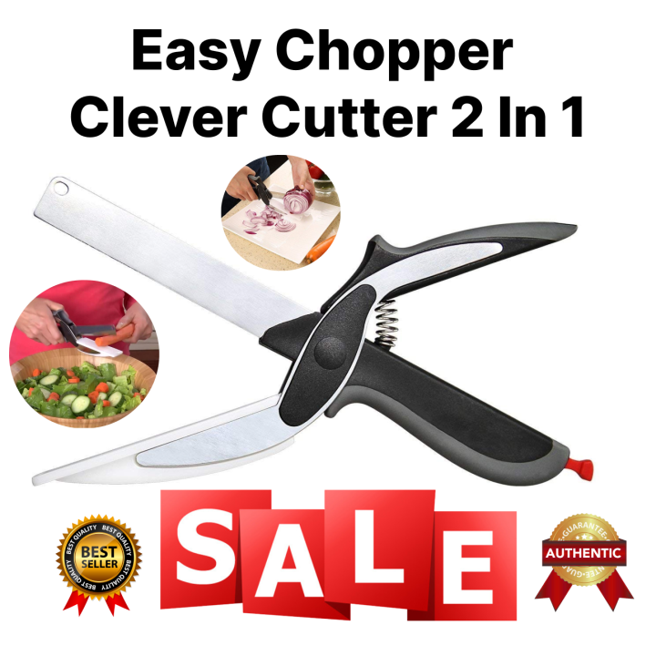 Smart Clever Scissor Cutter 2 in 1 Cutting Board Utility Cutter