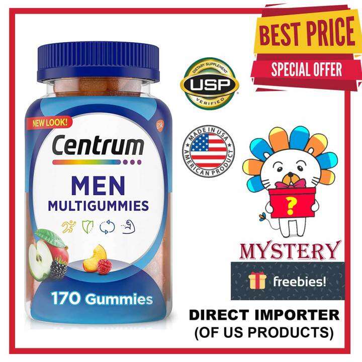 Centrum MultiGummies Gummy Multivitamin for Men, Multivitamin