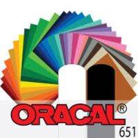 สติ๊กเกอร์ Oracal651(40) ของแท้จากเยอรมัน สำหรับติดรถยนต์ และ พื้นผิวที่ต้องการ ขนาดตัดแบ่ง 40ซม มีหลากหลายโทนสีให้เลือก