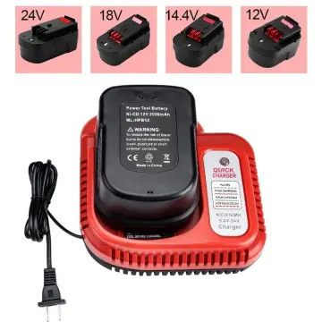 18V Replacement Lithium Battery Charger for Black and Decker PORTER CABLE  Stanley Lithium Battery Charger 2A 10.8-20V 100-240V