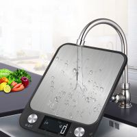 Kitchen Scale 15Kg/1g Weighing Food Coffee Balance Smart Electronic Digital Scales Stainless Steel Design for Cooking and Baking Luggage Scales