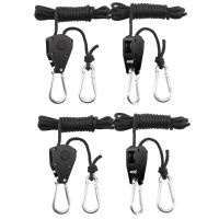 Adjustable 1/8inch Lanyard Hanging For Tent Fan Grow Plant Lamp Pulley Rope Ratchet Hanger Pulley Lifting Pulley Hook