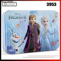 PKGJ Store 【Ready Stock】Frozen 2 Iron Box 100 Piece Plane Puzzle Jigsaw Puzzles