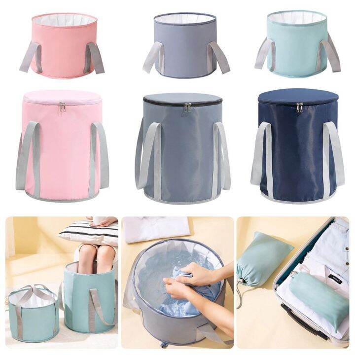 ZIISHUU Outdoor Travel Washing Tub Water Bucket Feet Spa Massage