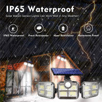 12PCS Super Bright 138 LED Solar Lights Outdoor Waterproof Remote Control Motion Sensor 270° Wide Angle Illumination Wall Lamp