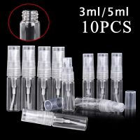 【CW】◊♗◐  10pcs 3ml/5ml Perfume Spray Bottle Cosmetics Glass Sample Test Tube Refillable Bottles