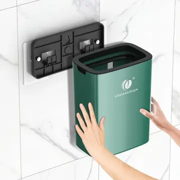 6l Wall-mounted Kitchen Garbage Can Trash Bin For Home, No Cover Storage  Bucket, Can Be Hung In Living Room And Bedroom