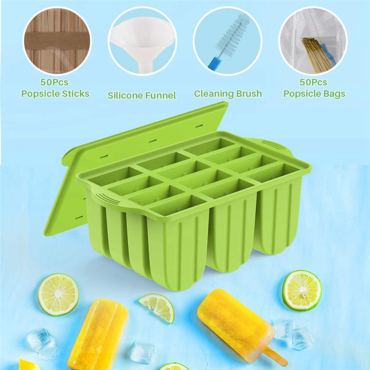 2x-silicone-popsicle-mold-frozen-popsicle-mold-maker-for-popsicle-ice-cream-with-100pcs-popsicle-sticks-popsicle-bags