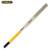 Stanley เครื่องมือตกแต่งตะไบเพชรแบนขนาด140มม. 160มม. 180มม. 1ชิ้น150ไฟล์มือการขัดกรวดเครื่องมือทำไม้โลหะ Stl