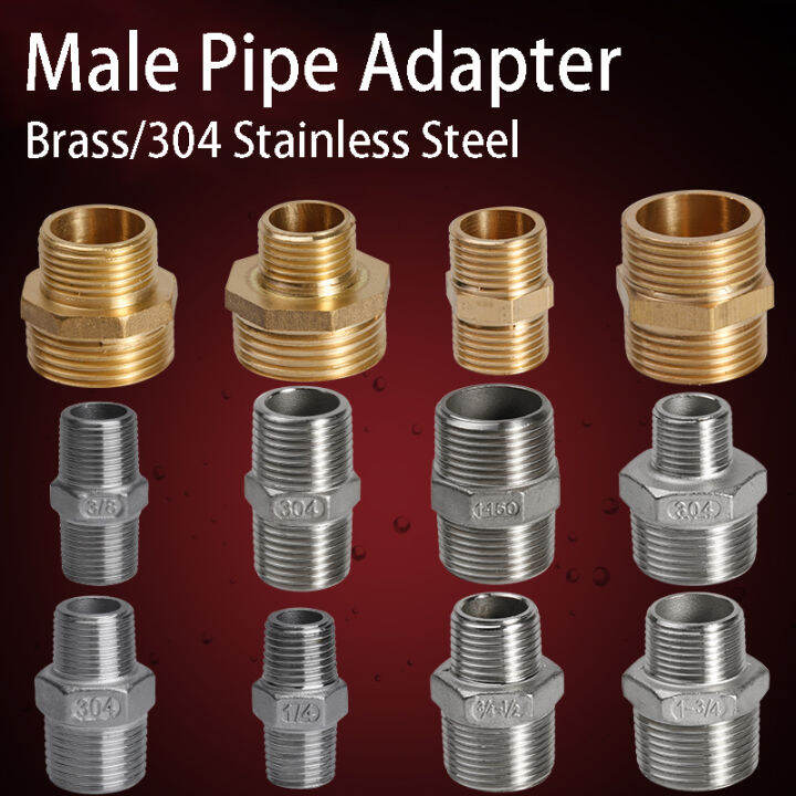 1/8 1/4 1/2 3/8 3/4inch Coupling Connector with Thread Brass Hex