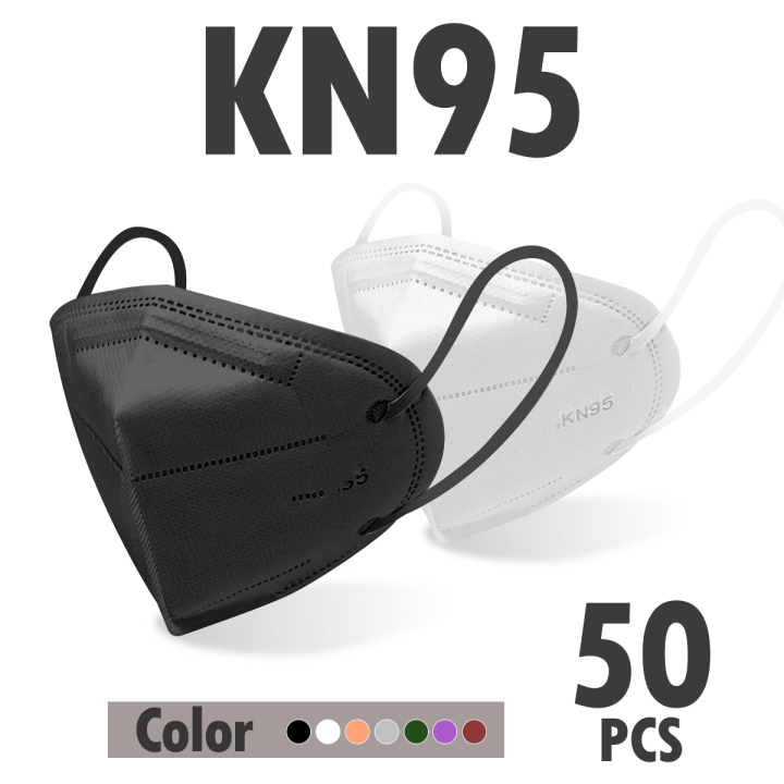 50PCS Original 5 Ply KN95 KF94 Face Mask Washable pm2.5 Reusable