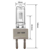 HoneyFly G22หลอดฮาโลเจน230V 1000W 1200W 2000W แคปซูล Clear LM Aero Ship Light Warm White