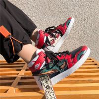 Valazo Naruto Co-Brand Aj High-Top รองเท้าฤดูใบไม้ผลิและผู้ชายคนใหม่ฤดูใบไม้ร่วงฉบับภาษาเกาหลีนักเรียนอินเทรนด์อะนิเมะสุดฮิต