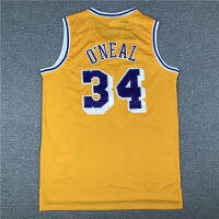 เสื้อคุณภาพสูง ? 2023 Nba Jersey Lakers 34 ONeal Embroidery Basketball Wear Lakers Jersey