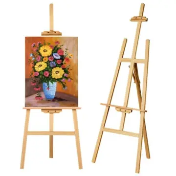 Joymall】1.5m/ 1.75m Pine Wood Easel Stand Art Sketch Painting Poster  Drawing Board Wedding Stand Drawing Stand