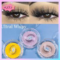 NQSW 1 Pair เครื่องมือแต่งหน้าตา ปราศจากกาว ขนตา ขนตาปลอม Ultral Wispy กาวในตัว ปุยธรรมชาติ