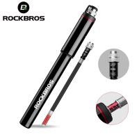 ROCKBROS จักรยานปั๊มจักรยานจักรยาน Mini 150 PSI อะลูมิเนียมอัลลอยแบบพกพามีเกจวัดความดัน Inflator ปั๊มลมยางรถยนต์ Presta Valve MTB