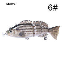 MARVหุ่นยนต์ว่ายน้ำLure Multi-Sectionไฟฟ้าเหยื่อแข็งUSBชาร์จ14ซม.53Gสำหรับตกปลา