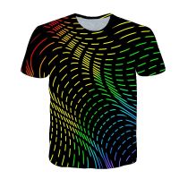 3D Three-dimensional Whirlpool Print T-shirt For Men Summer Fashion Psychedelic Vertigo Graphic t shirts Hip Hop O-Neck tshirt