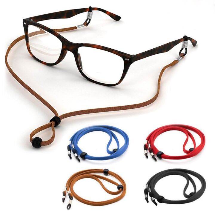 Nonslip Leather Eyeglass Straps Glasses Cord Kids Glasses Safety Belt